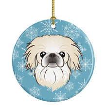 Load image into Gallery viewer, Snowflake Pekingese Ceramic Ornament BB1655CO1