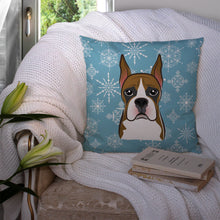 Load image into Gallery viewer, Snowflake Boxer Throw Pillow - 14x14 Decorative Pillow – Art for Your Home &amp; Patio BB1657PW1414