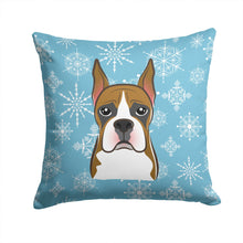 Load image into Gallery viewer, Snowflake Boxer Throw Pillow - 14x14 Decorative Pillow – Art for Your Home &amp; Patio BB1657PW1414