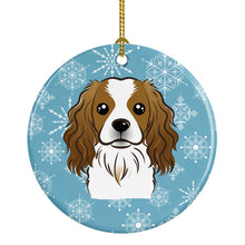 Load image into Gallery viewer, Snowflake Cavalier Spaniel Ceramic Ornament BB1658CO1