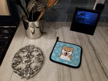 Load image into Gallery viewer, Snowflake Shiba Inu Pot Holders - Set of 2 - Heat-Resistant Kitchen Essentials BB1659PTHD