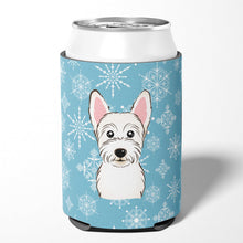 Load image into Gallery viewer, Snowflake Westie Can or Bottle Hugger BB1660CC