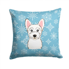 Load image into Gallery viewer, Snowflake Westie Throw Pillow - 14x14 Decorative Pillow – Art for Your Home &amp; Patio BB1660PW1414