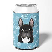Load image into Gallery viewer, Snowflake French Bulldog Can or Bottle Hugger BB1661CC