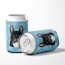 Load image into Gallery viewer, Snowflake French Bulldog Can or Bottle Hugger BB1661CC
