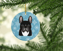 Load image into Gallery viewer, Snowflake French Bulldog Ceramic Ornament BB1661CO1