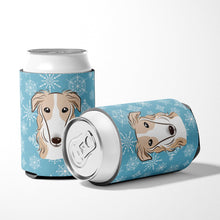 Load image into Gallery viewer, Snowflake Borzoi Can or Bottle Hugger BB1662CC