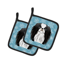 Load image into Gallery viewer, Snowflake Japanese Chin Pot Holders - Set of 2 - Heat-Resistant Kitchen Essentials BB1664PTHD