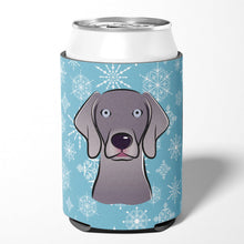 Load image into Gallery viewer, Snowflake Weimaraner Can or Bottle Hugger BB1665CC