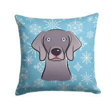 Load image into Gallery viewer, Snowflake Weimaraner Throw Pillow - 14x14 Decorative Pillow – Art for Your Home &amp; Patio BB1665PW1414