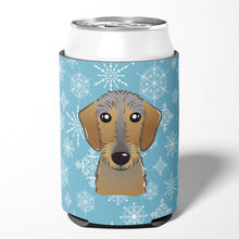 Load image into Gallery viewer, Snowflake Wirehaired Dachshund Can or Bottle Hugger BB1667CC