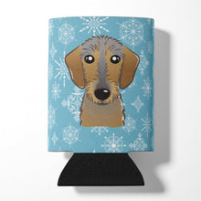 Load image into Gallery viewer, Snowflake Wirehaired Dachshund Can or Bottle Hugger BB1667CC