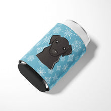 Load image into Gallery viewer, Snowflake Black Labrador Can or Bottle Hugger BB1669CC