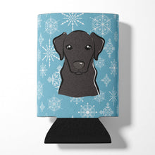 Load image into Gallery viewer, Snowflake Black Labrador Can or Bottle Hugger BB1669CC