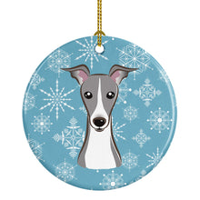 Load image into Gallery viewer, Snowflake Italian Greyhound Ceramic Ornament BB1670CO1