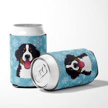 Load image into Gallery viewer, Snowflake Bernese Mountain Dog Can or Bottle Hugger BB1671CC