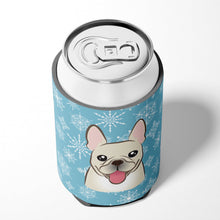 Load image into Gallery viewer, Snowflake French Bulldog Can or Bottle Hugger BB1672CC