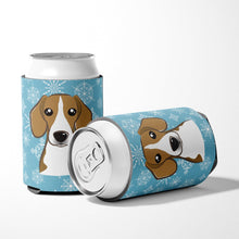 Load image into Gallery viewer, Snowflake Beagle Can or Bottle Hugger BB1673CC