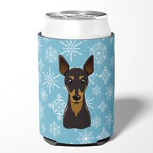 Load image into Gallery viewer, Snowflake Min Pin Can or Bottle Hugger BB1674CC