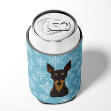 Load image into Gallery viewer, Snowflake Min Pin Can or Bottle Hugger BB1674CC