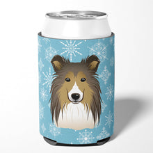 Load image into Gallery viewer, Snowflake Sheltie Can or Bottle Hugger BB1676CC