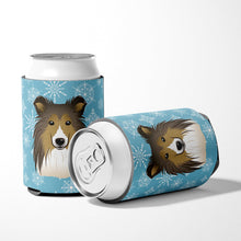 Load image into Gallery viewer, Snowflake Sheltie Can or Bottle Hugger BB1676CC