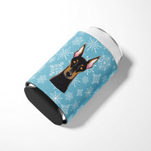 Load image into Gallery viewer, Snowflake Doberman Can or Bottle Hugger BB1679CC