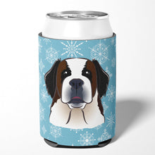 Load image into Gallery viewer, Snowflake Saint Bernard Can or Bottle Hugger BB1680CC