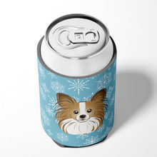 Load image into Gallery viewer, Snowflake Papillon Can or Bottle Hugger BB1682CC