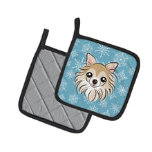 Load image into Gallery viewer, Snowflake Chihuahua Pot Holders - Set of 2 - Heat-Resistant Kitchen Essentials BB1685PTHD