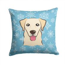 Load image into Gallery viewer, Snowflake Golden Retriever Throw Pillow - 14x14 Decorative Pillow – Art for Your Home &amp; Patio BB1686PW1414