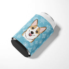 Load image into Gallery viewer, Snowflake Sable Corgi Can or Bottle Hugger BB1687CC