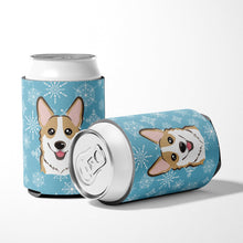 Load image into Gallery viewer, Snowflake Sable Corgi Can or Bottle Hugger BB1687CC