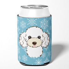 Load image into Gallery viewer, Snowflake White Poodle Can or Bottle Hugger BB1691CC