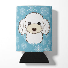 Load image into Gallery viewer, Snowflake White Poodle Can or Bottle Hugger BB1691CC