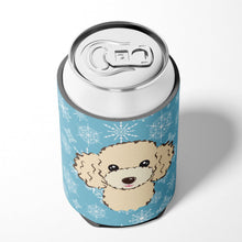 Load image into Gallery viewer, Snowflake Buff Poodle Can or Bottle Hugger BB1692CC