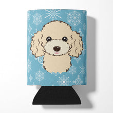 Load image into Gallery viewer, Snowflake Buff Poodle Can or Bottle Hugger BB1692CC