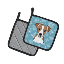 Load image into Gallery viewer, Snowflake Jack Russell Terrier Pot Holders - Set of 2 - Heat-Resistant Kitchen Essentials BB1694PTHD