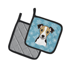 Load image into Gallery viewer, Snowflake Jack Russell Terrier Pot Holders - Set of 2 - Heat-Resistant Kitchen Essentials BB1695PTHD