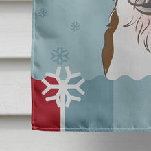 Load image into Gallery viewer, Winter Holiday Jack Russell Terrier Flag Canvas House Size BB1698CHF