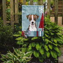 Load image into Gallery viewer, Winter Holiday Jack Russell Terrier Garden Flag – Decorative Outdoor Yard Flag BB1698GF
