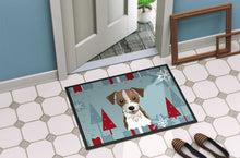 Load image into Gallery viewer, Winter Holiday Jack Russell Terrier Doormat - 24x36 Decorative Floor Mat – Indoor/Outdoor Rug with Artistic Flair BB1698JMAT