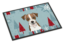 Load image into Gallery viewer, Winter Holiday Jack Russell Terrier Doormat - 24x36 Decorative Floor Mat – Indoor/Outdoor Rug with Artistic Flair BB1698JMAT