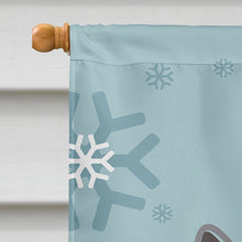 Load image into Gallery viewer, Winter Holiday Boston Terrier Flag Canvas House Size BB1699CHF