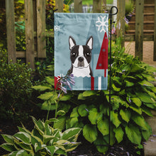 Load image into Gallery viewer, Winter Holiday Boston Terrier Garden Flag – Decorative Outdoor Yard Flag BB1699GF