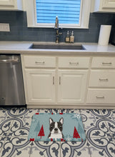 Load image into Gallery viewer, Winter Holiday Boston Terrier Machine Washable Memory Foam Mat BB1699RUG