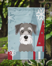 Load image into Gallery viewer, Winter Holiday Schnauzer Garden Flag – Decorative Outdoor Yard Flag BB1702GF