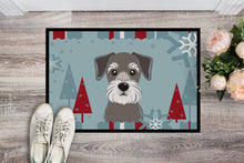 Load image into Gallery viewer, Winter Holiday Schnauzer Doormat - 24x36 Decorative Floor Mat – Indoor/Outdoor Rug with Artistic Flair BB1702JMAT