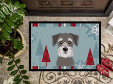 Load image into Gallery viewer, Winter Holiday Schnauzer Doormat - 24x36 Decorative Floor Mat – Indoor/Outdoor Rug with Artistic Flair BB1702JMAT