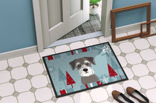 Load image into Gallery viewer, Winter Holiday Schnauzer Doormat - 24x36 Decorative Floor Mat – Indoor/Outdoor Rug with Artistic Flair BB1702JMAT